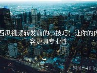西瓜视频转发前的小技巧：让你的内容更具专业性