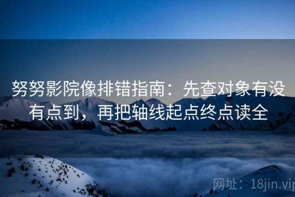 努努影院像排错指南：先查对象有没有点到，再把轴线起点终点读全