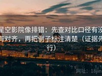 星空影院像排错：先查对比口径有没有对齐，再把例子标注清楚（证据先行）
