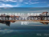 可可影视证据先行：先把证据列成条，再回头确认证据链有没有缺口（读完更稳）
