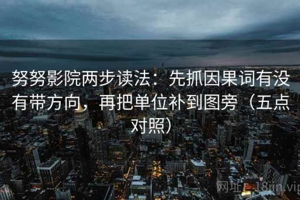努努影院两步读法：先抓因果词有没有带方向，再把单位补到图旁（五点对照）